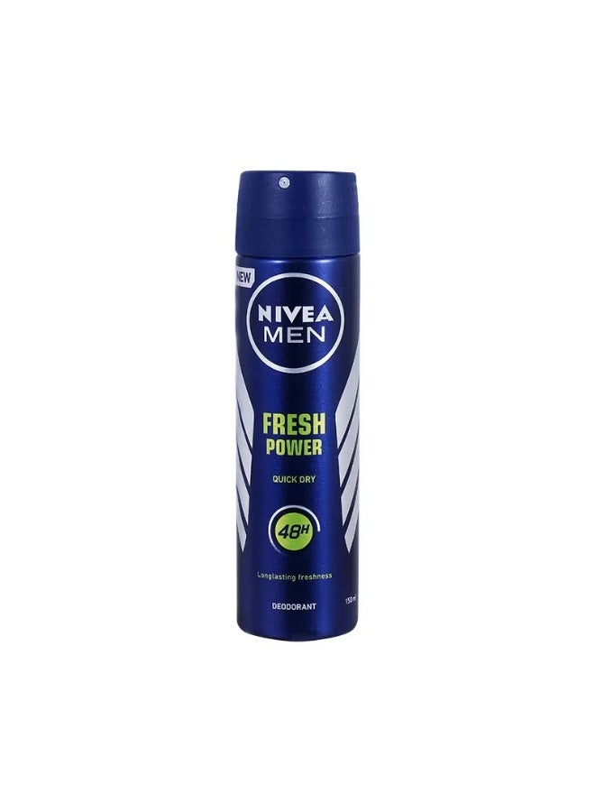 NIVEA Men Power Fresh Deodorant Spray - 150 ml