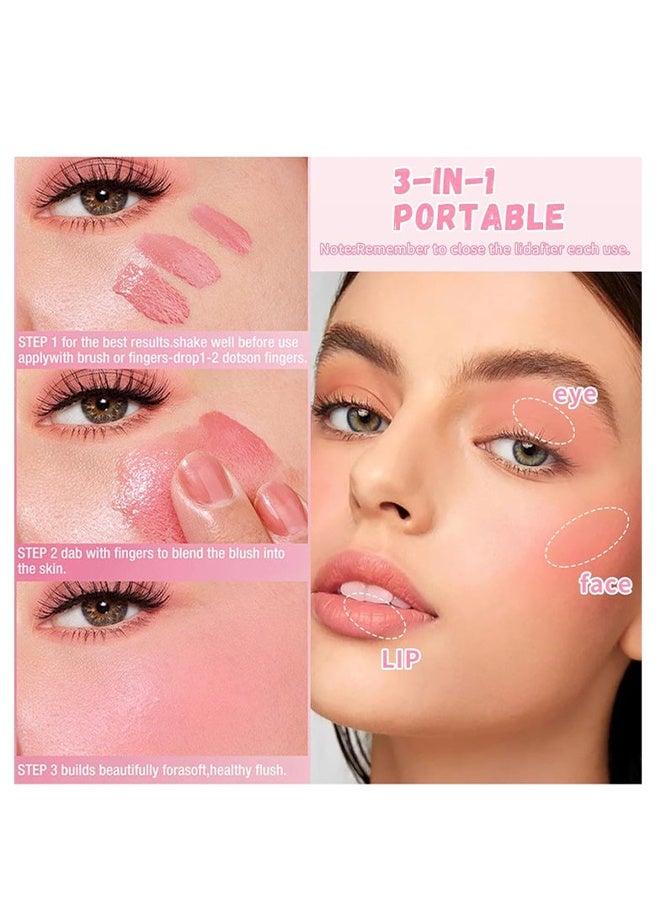 Milk Formbo Jelly Blush Stick, Multi Jelly Tint Blush Stick, Milk Jelly Tint Blush Stick, Lip Tint Stain, Long Lasting Multi Use Makeup Blush Stick, Milk Jelly Blush Tint for Lips Cheek (#01,#02,#03,#04) - Image 5