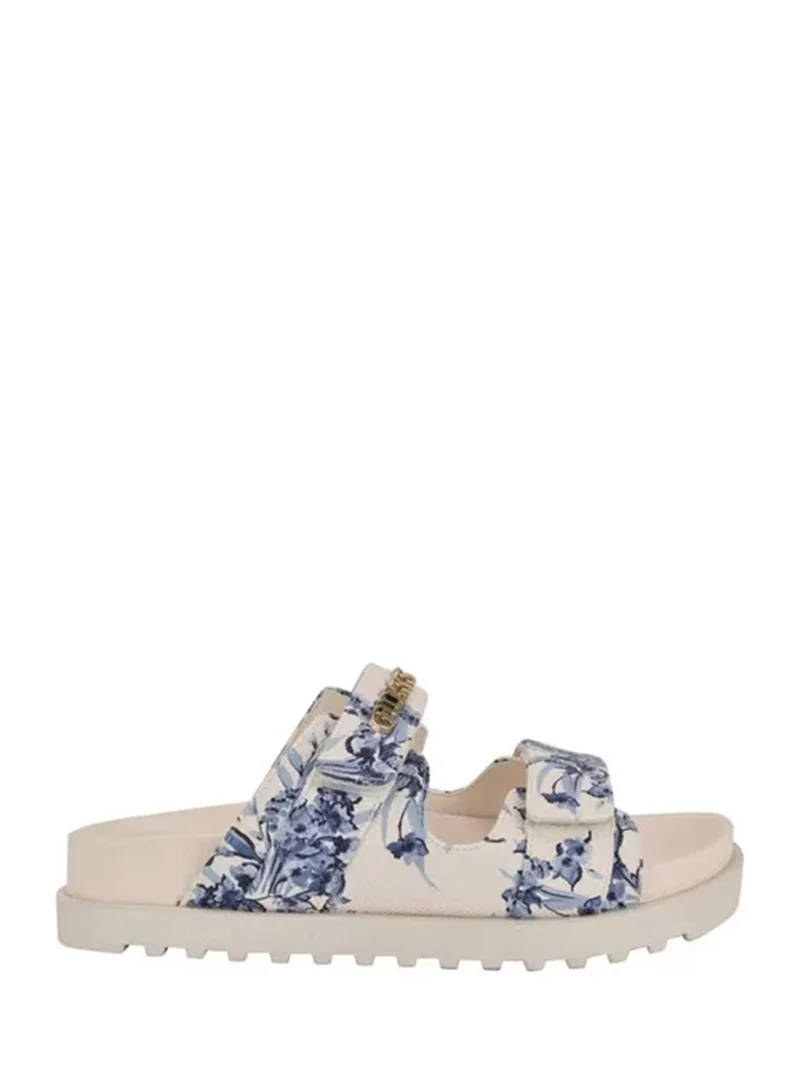 جس Multi Strap Low Heel Sandals