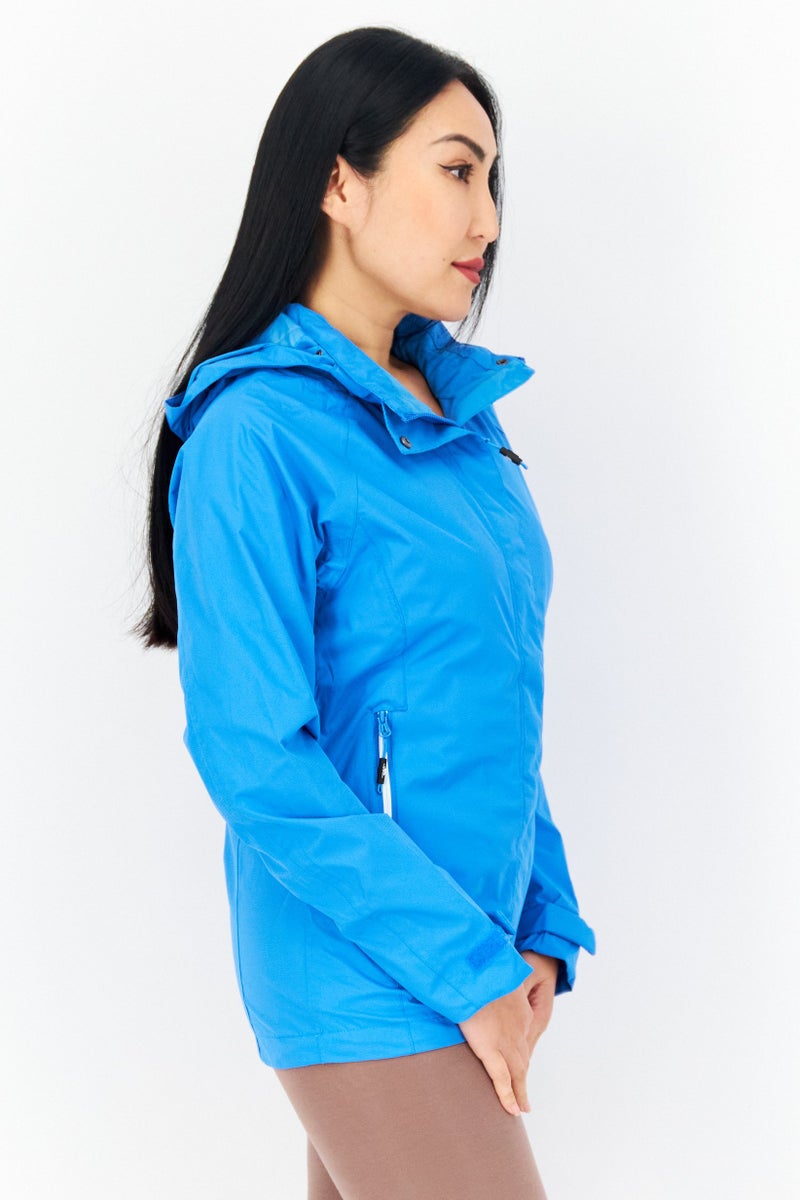 Trespass Women Brand Logo Windbreaker Jacket, Blue - Image 3