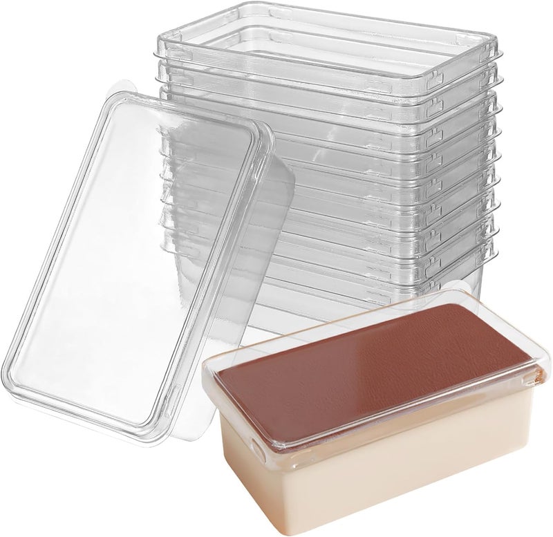 FUFU 50-Pack Disposable Plastic Tiramisu Cake Boxes with Lid - Portable Dessert Containers for Cupcakes, Mousse, & More (11.5 x 7x 4.5 cm) - Image 1
