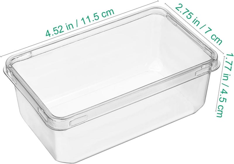 FUFU 50-Pack Disposable Plastic Tiramisu Cake Boxes with Lid - Portable Dessert Containers for Cupcakes, Mousse, & More (11.5 x 7x 4.5 cm) - Image 2
