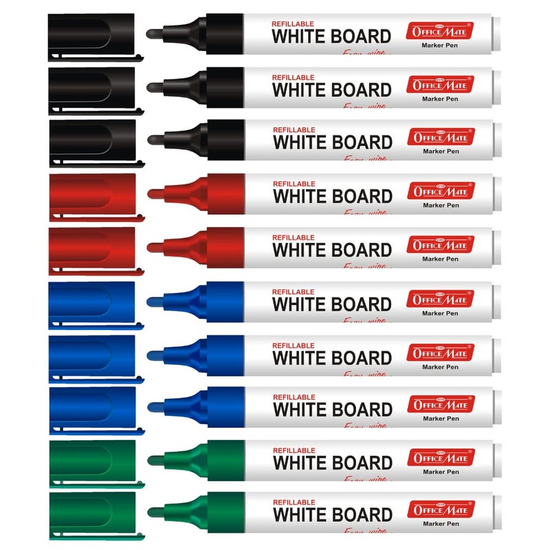 Office Mate Soni Officemate Whiteboard Marker - Pack of 10 - Image 2