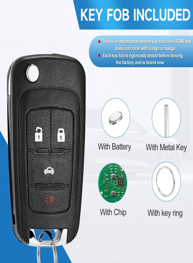 LYFUCESS Flip Key Fob Replacement Remote Fits for Chevy Equinox Camaro 2010-2019 Malibu 2014-2016 Impala 2014-2019 Sonic 2012-2017 Cruze 2011-2016 GMC Terrain Buick Lacrosse Regal Verano Encore Allure Remote - Image 5