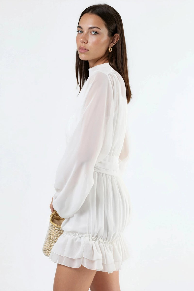 Jennyfer Frilly Turtleneck Mini Dress - Image 4