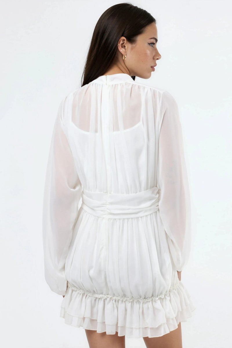 Jennyfer Frilly Turtleneck Mini Dress - Image 3