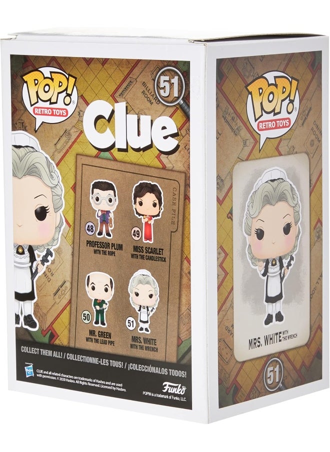 Funko Funko 51455 Pop! Retro Toys Clue: Mrs. White with Key Vinyl Figure  - Image 3