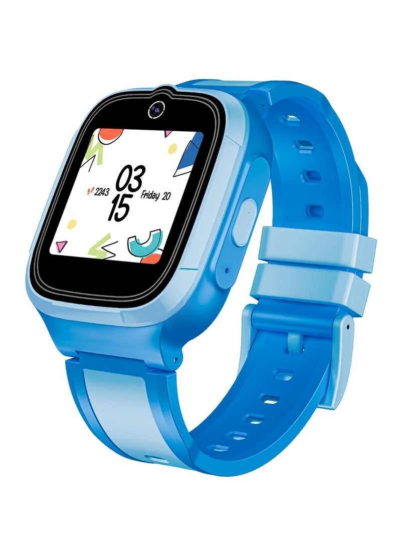 Generic - boAt Newly Launched Wanderer Smart Kid's Watch w/ 1.4" (3.5 cm) HD Display, 4G/Wi-Fi, 2-Way Video & Voice Calls, SOS, Geo Fencing, Restrict Unknown Calls, Parental Controls,2MP Camera(Sky Blue) - Image 1