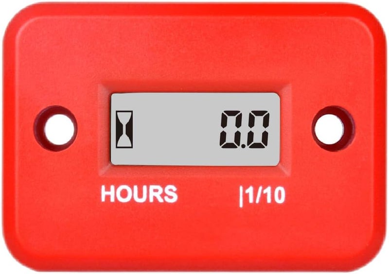 Runleader Digital LCD Maintenance Hour Meter for Small Engine,Waterproof Design,Applicable to Gas Engine Powered Lawn Mower Generator Compressor Motorcycle ATV Outboard Motor Chainsaw etc. - Image 1