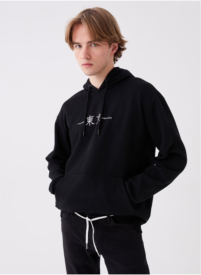 LC WAIKIKI - Hooded Long Sleeve Printed Men's Hoodie - Image 1