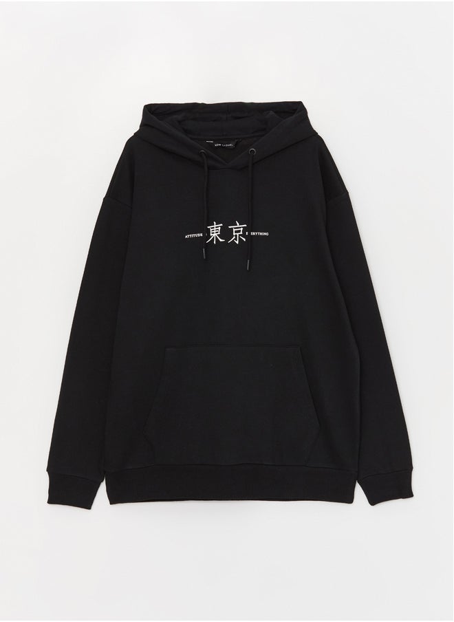LC WAIKIKI - Hooded Long Sleeve Printed Men's Hoodie - Image 1