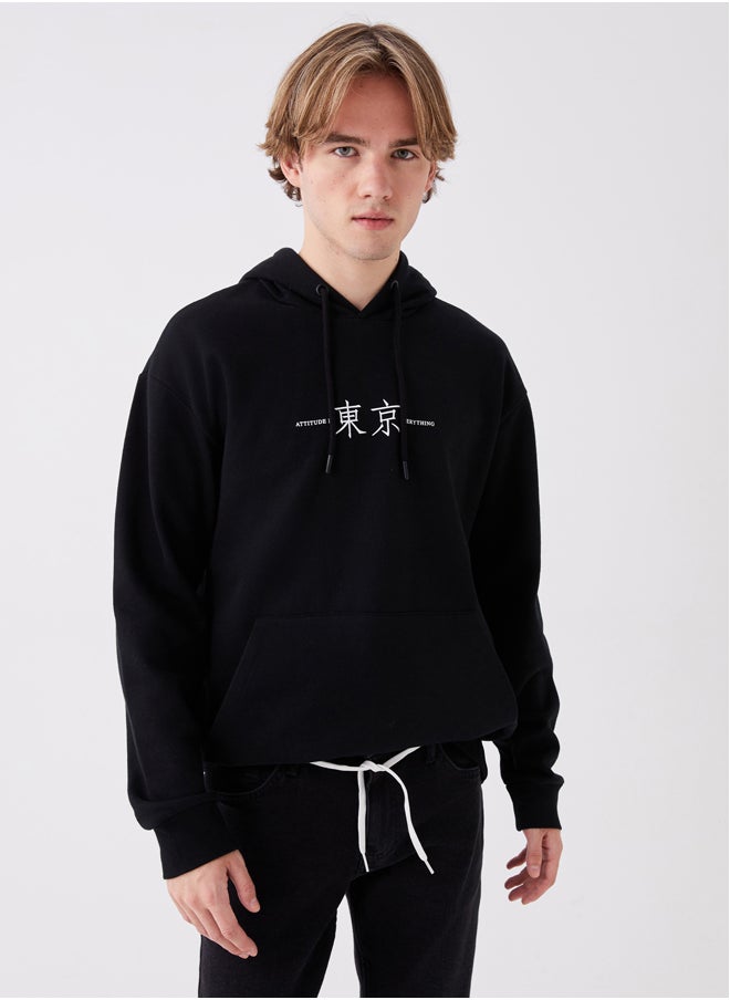 LC WAIKIKI - Hooded Long Sleeve Printed Men's Hoodie - Image 1
