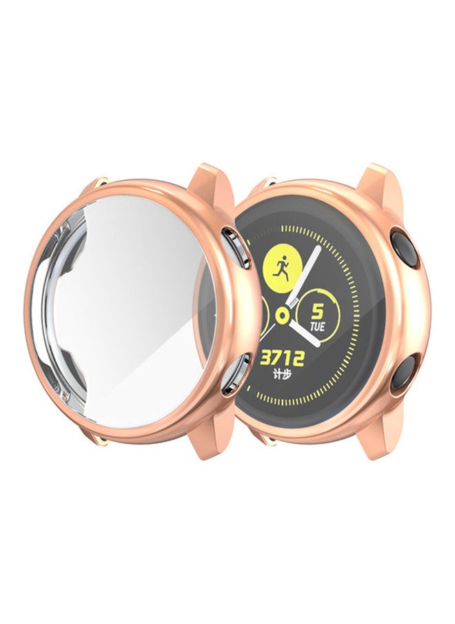 NIBEMINENT Full Anti-Fall Protective Case for Samsung Galaxy Watch Active Gold 