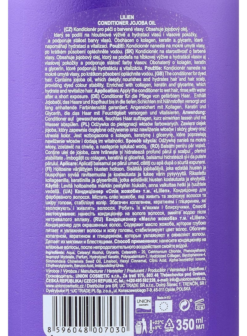 Lilien Jojoba Oil Conditioner for Colored Hair 350 ml - Image 3