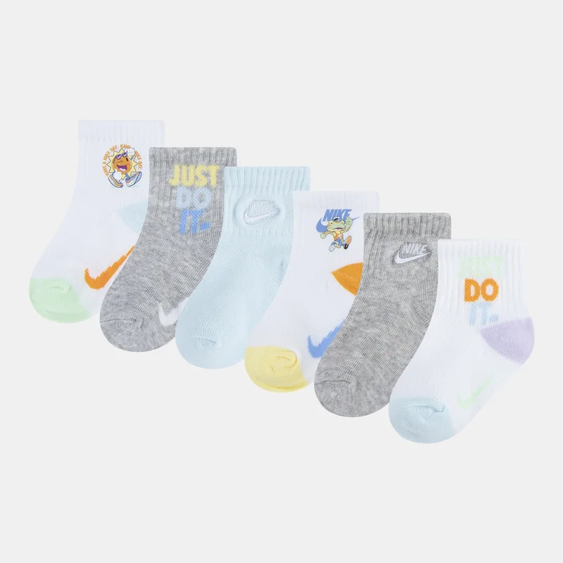 Nike Kids' Summer of Swoosh Quarter Socks (6 Pairs)