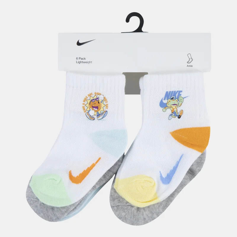 Nike Kids' Summer of Swoosh Quarter Socks (6 Pairs)