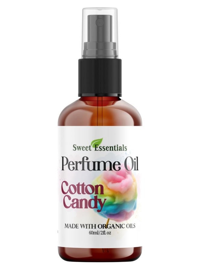 Sweet Essentials Cotton Candy | Fragrance/Perfume Oil | 2oz Made with Organic Oils - Spray on Perfume Oil -. - Image 1