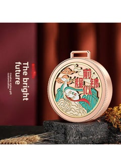 Generic Guofeng U Disk Year Creative National Tide Pattern Fortune Character Gift Special Festival Forum Annual Meeting Commemorative Gift U Disk-Color:[free Tassel] The Bright Future - Rose Gold + Opp Bag-Capacity:1GB  - Image 1