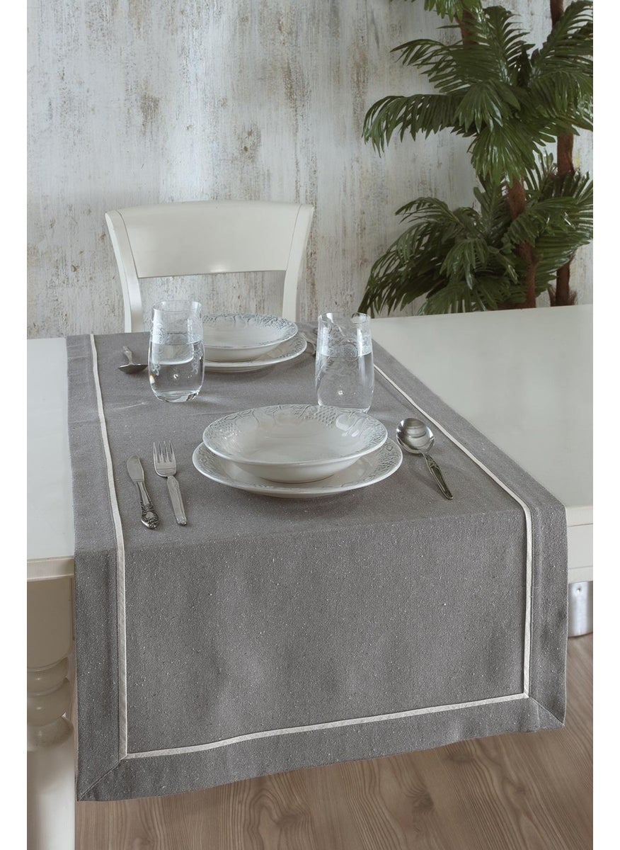 Ödel Home Buldan Linen Ribbed 50x130 cm Runner  - Image 1