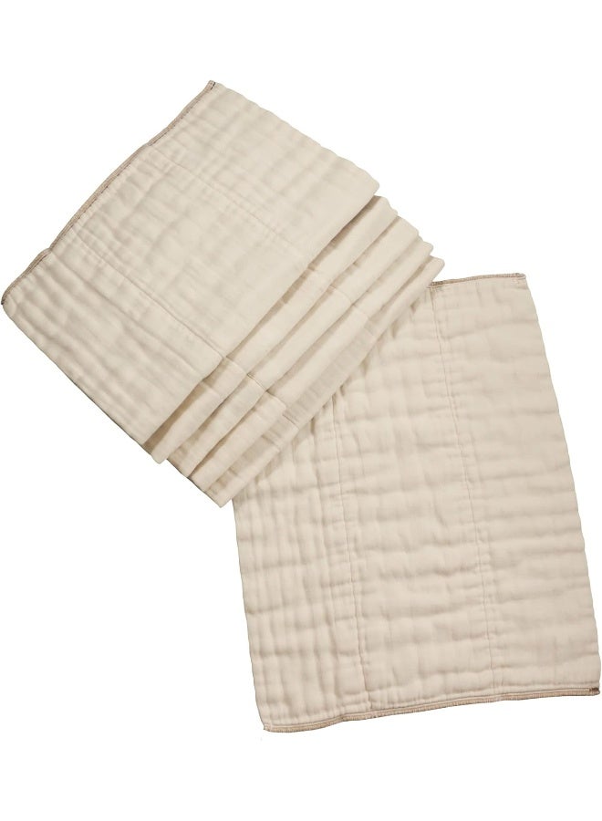 OsoCozy حفاضات قماش قابلة لإعادة الاستخدام من أوسوكوزي غير مبيضة - 100% قطن، متينة، ناعمة، ماصة، مستدامة واقتصادية - 17.5"x23"، تناسب 30-45 رطل - (طفل 4x8x4) - Image 1