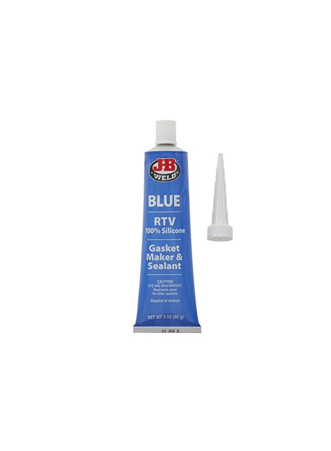 J-B Weld 31316 RTV Silicone Gasket Maker and Sealant - 3 oz. - Blue - Image 2