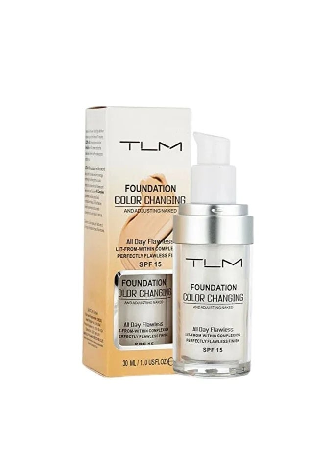 TLM Liquid Foundation Is A Color-changing Full Cove For Different Skin Tones And Conceals.
