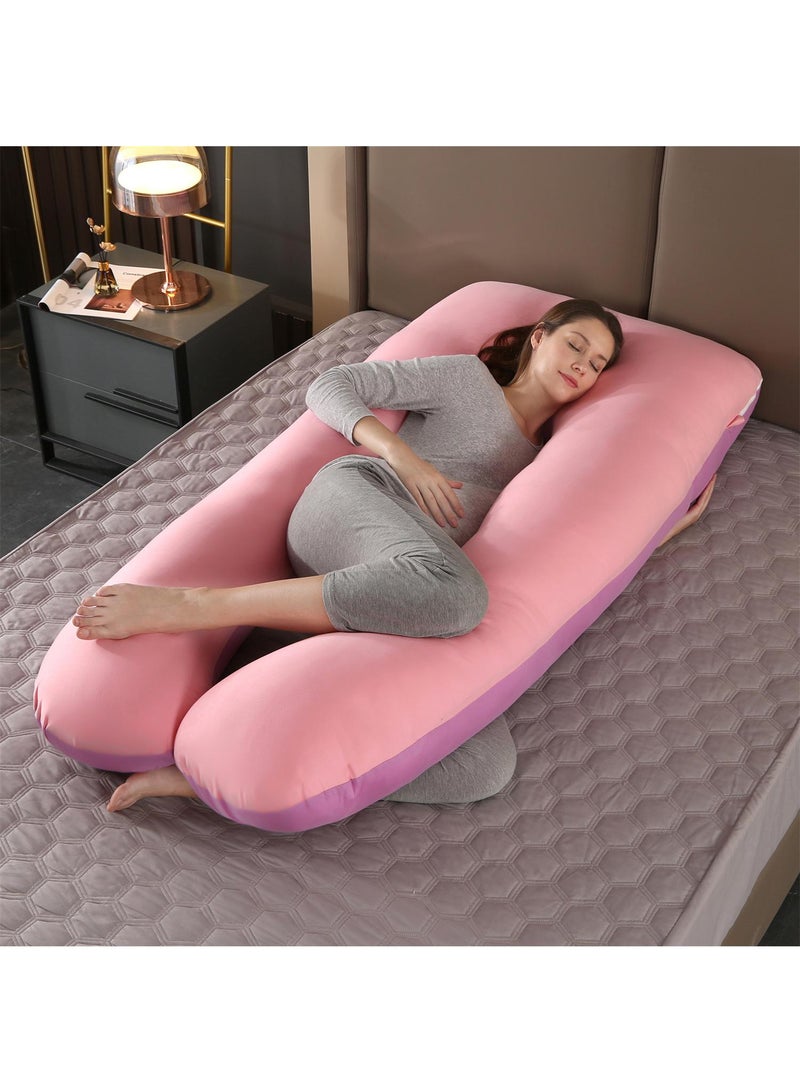 Bluejw U-Shaped Full Body Pregnancy Cotton Pillow 80x155cm - Image 1