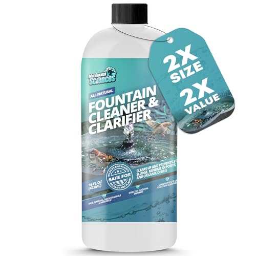 Not Rocket Sciences 16oz Water Fountain Cleaner - Cleans 80 Gallons of Water, Bird Bath Cleaner Safe for Birds and Wildlife, Ideal for Indoor & Outdoor Use - Prevents Dirt Build-Up and Clog, Safe for Stone, Metal & More - Image 1