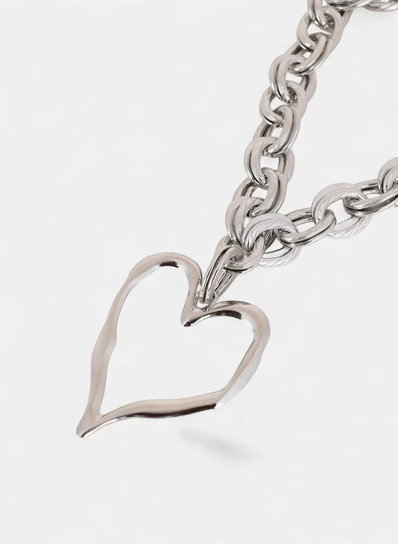 SOHI Coeur-Chain Statement Artificial Necklace Jewellery