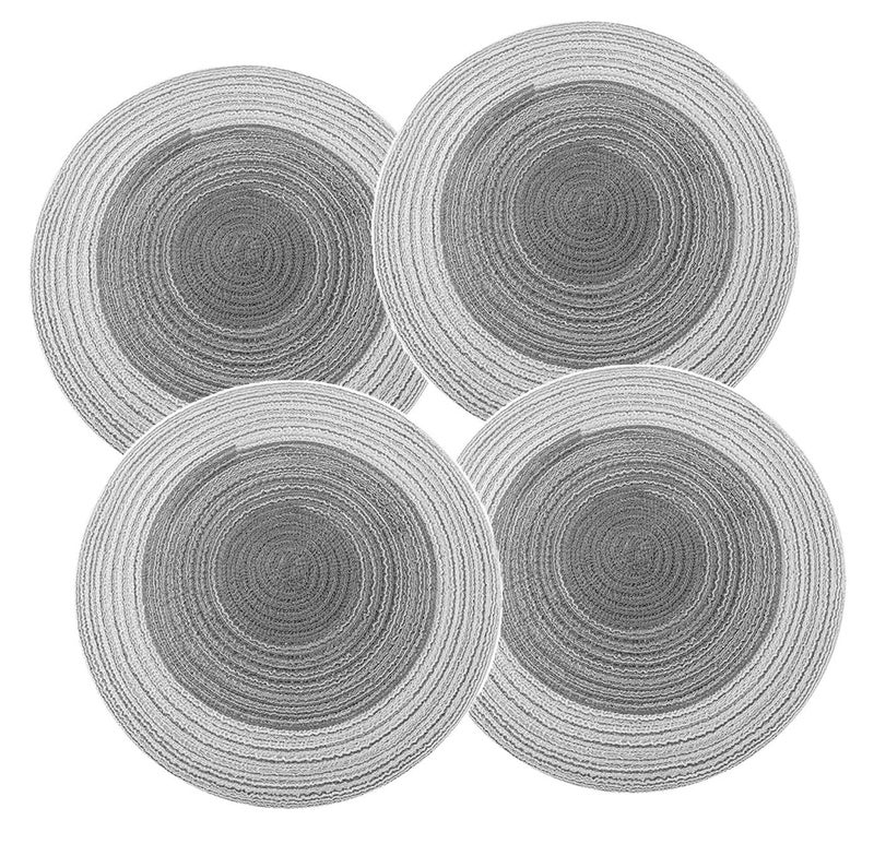 PLENARO Cotton Trivet Mat, Trivet Weave Coasters, Woven Pot Trivet Set Cotton Kitchen Trivets, for Kitchen Hot Pots and Pans,Dining Tables Woven Non-Slip Placemats and Coasters (Pack of 4, Black) - Image 1