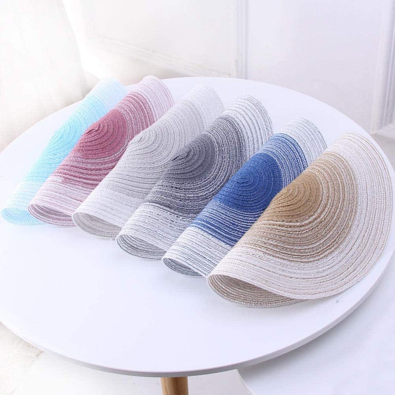 PLENARO Cotton Trivet Mat, Trivet Weave Coasters, Woven Pot Trivet Set Cotton Kitchen Trivets, for Kitchen Hot Pots and Pans,Dining Tables Woven Non-Slip Placemats and Coasters (Pack of 4, Black) - Image 2