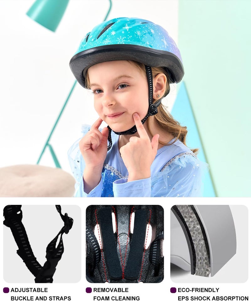 BeBeFun Girl Helmet for Bike,Kids Bike Pink Helmet for Girls Approximately Ages 3-10 Years Adjuastable and Multi-Sport, from Toddler to Kids CPSC Certicated - Image 5