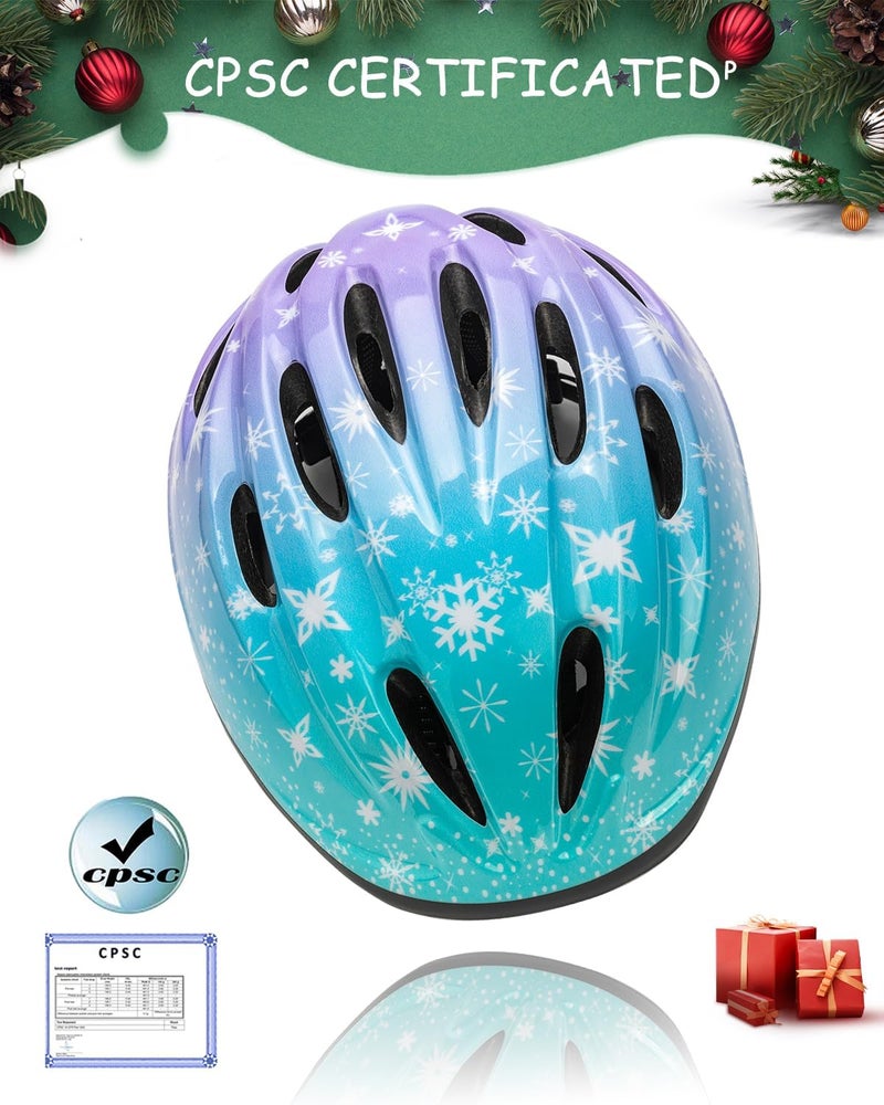 BeBeFun Girl Helmet for Bike,Kids Bike Pink Helmet for Girls Approximately Ages 3-10 Years Adjuastable and Multi-Sport, from Toddler to Kids CPSC Certicated - Image 2
