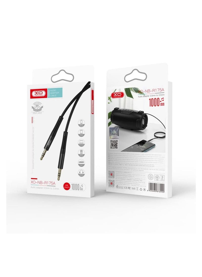 إكس أو كابل صوت 1 متر Nb-R175A - أسود  - Image 1