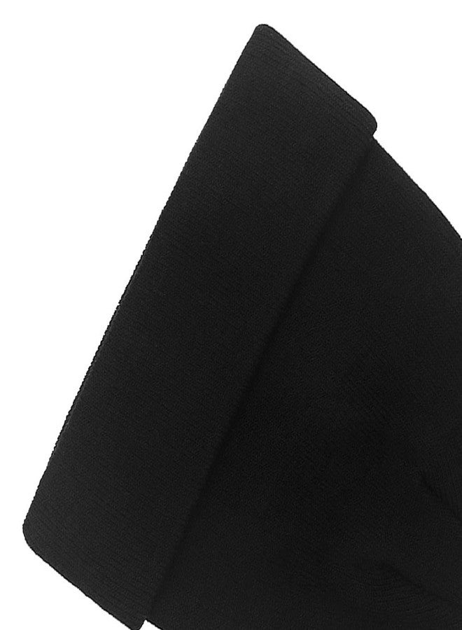 Paladoo قبعة بالادو الصوفية المترهلة، قبعة تزلج ناعمة ودافئة (أسود) - Image 2