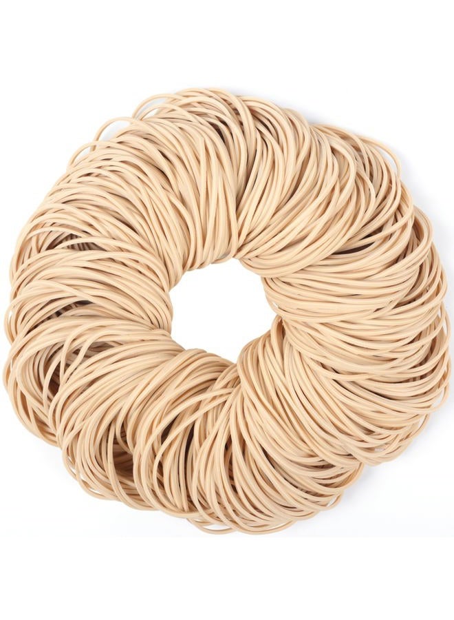 YOUOWO Rubber Bands Size #19 Beige 300pcs Elastic Rubber Bands for Office Supplies - Image 1