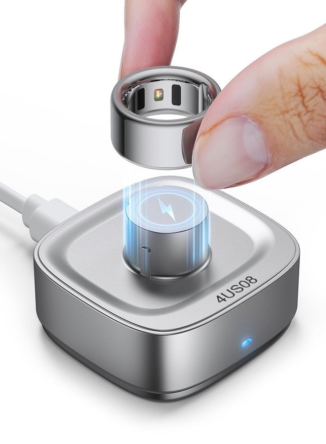 Vokelater Ring Chager Compatible with Ou-ra Ring4, Fast Charge for Ou-ra Ring Gen 4 of Size 8, Charging Dock with USB-C Cable - Image 1