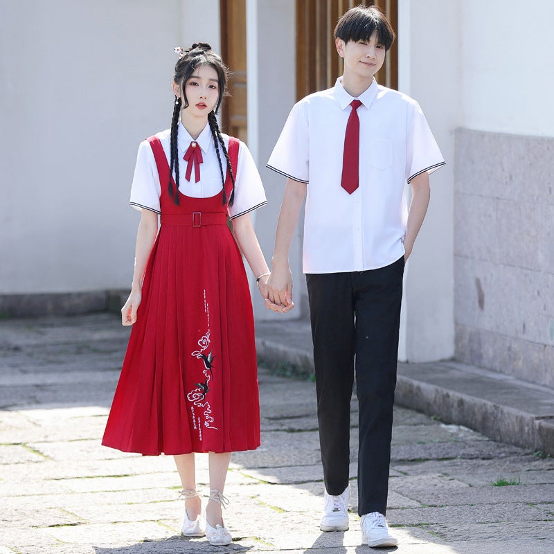 New Chinese Style National Style Embroidery Class Clothing Junior High School Students High School Students Poetry Recitation Chorus Performance Clothing Stage Clothing - Image 4