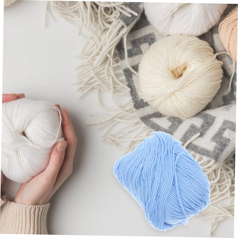 Milk Cotton Yarn for Crocheting 3pcs Soft Cotton Craft Yarn for DIY Projects Multi-Function Knitting and Crochet Accessories - Image 4