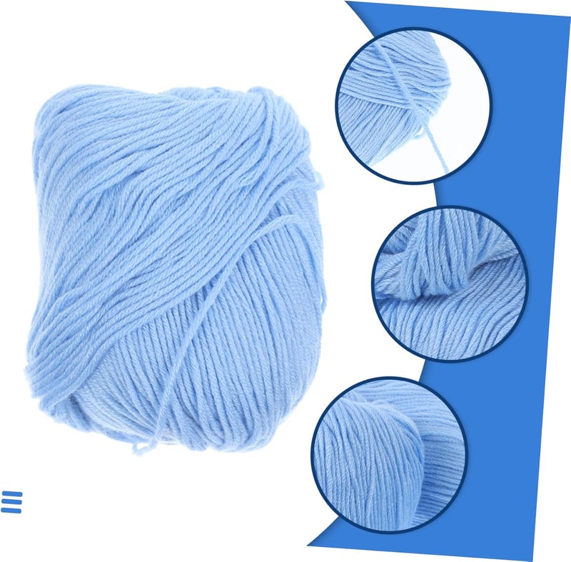 Milk Cotton Yarn for Crocheting 3pcs Soft Cotton Craft Yarn for DIY Projects Multi-Function Knitting and Crochet Accessories - Image 3