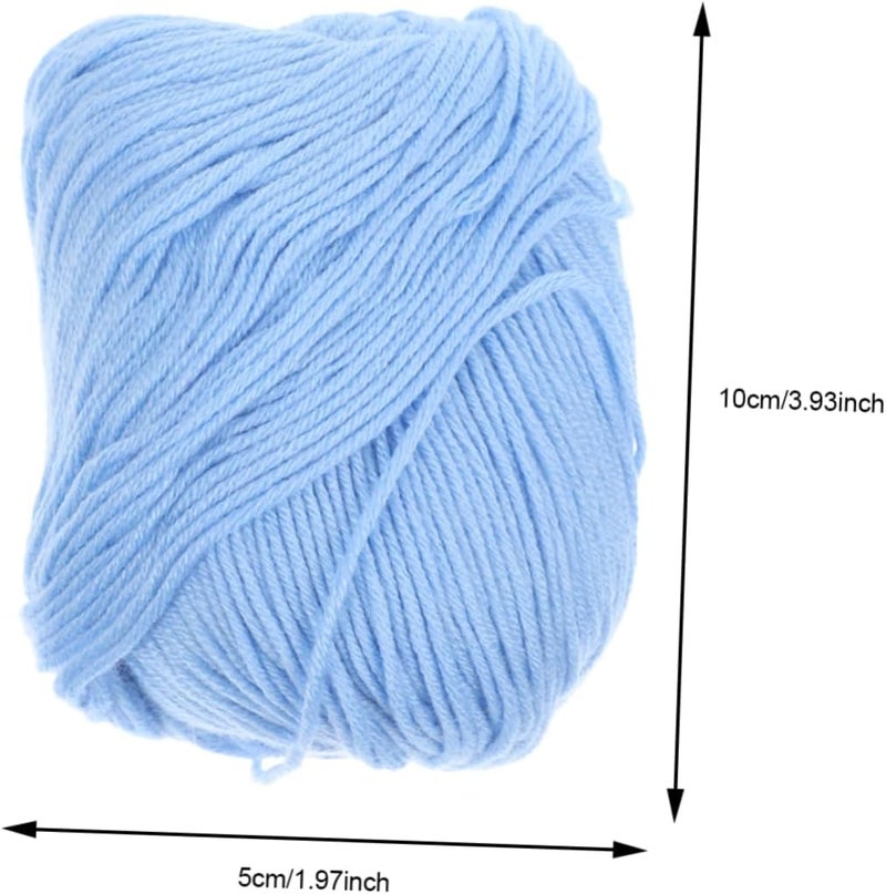 Milk Cotton Yarn for Crocheting 3pcs Soft Cotton Craft Yarn for DIY Projects Multi-Function Knitting and Crochet Accessories - Image 2