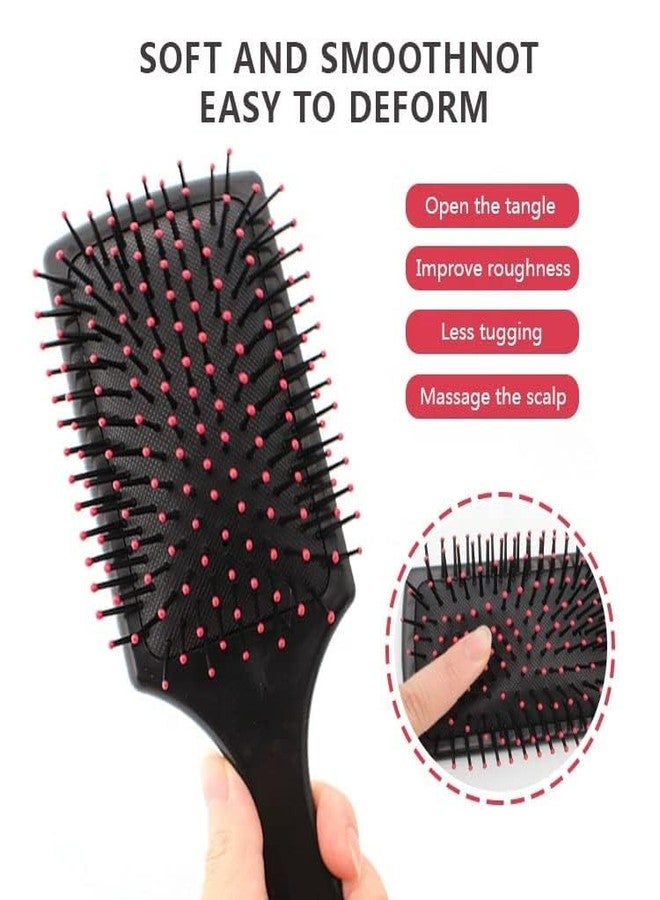 Calitate24 10Pcs Hair Combs Set Wide Tooth Comb Anti-static Barber Comb Fine Hair Styling Comb Professional Hairdressing Comb Detangling Combs Rat Tail Comb for Long Thick Curly Hair Men Women with Hair Brush - Image 3