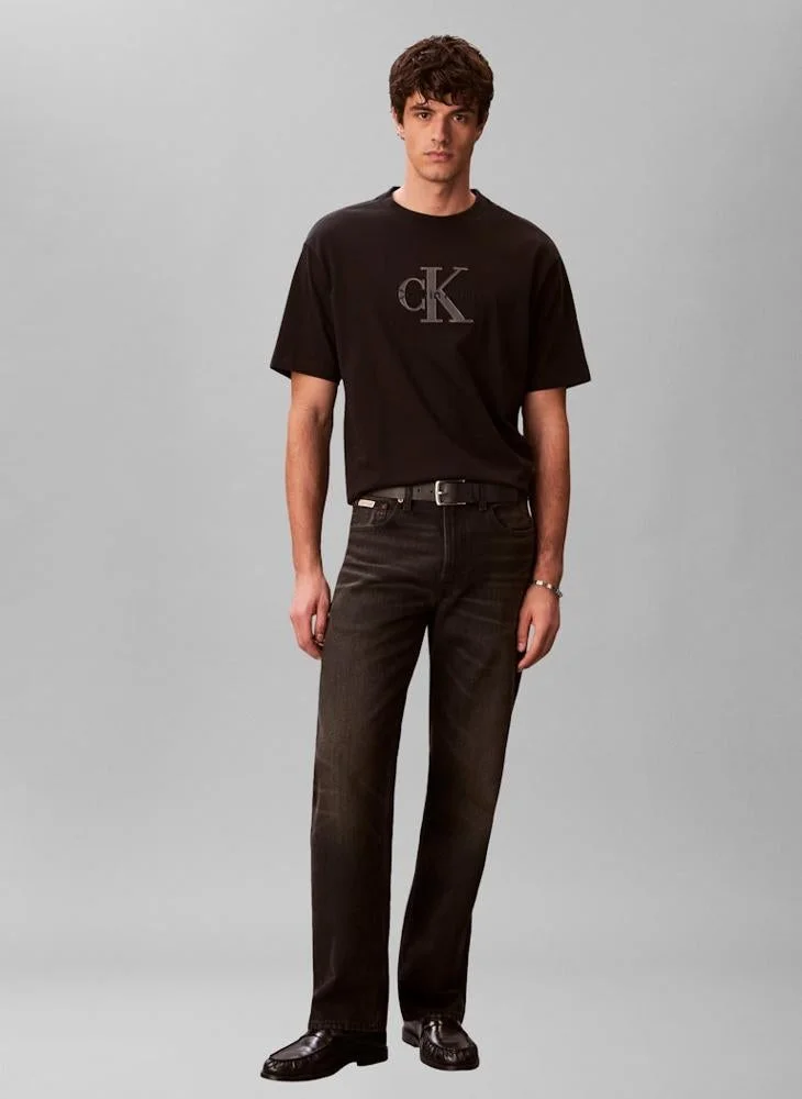 Calvin Klein Jeans  Relaxed Logo Appliqué T-shirt for Men | Best Price UAE