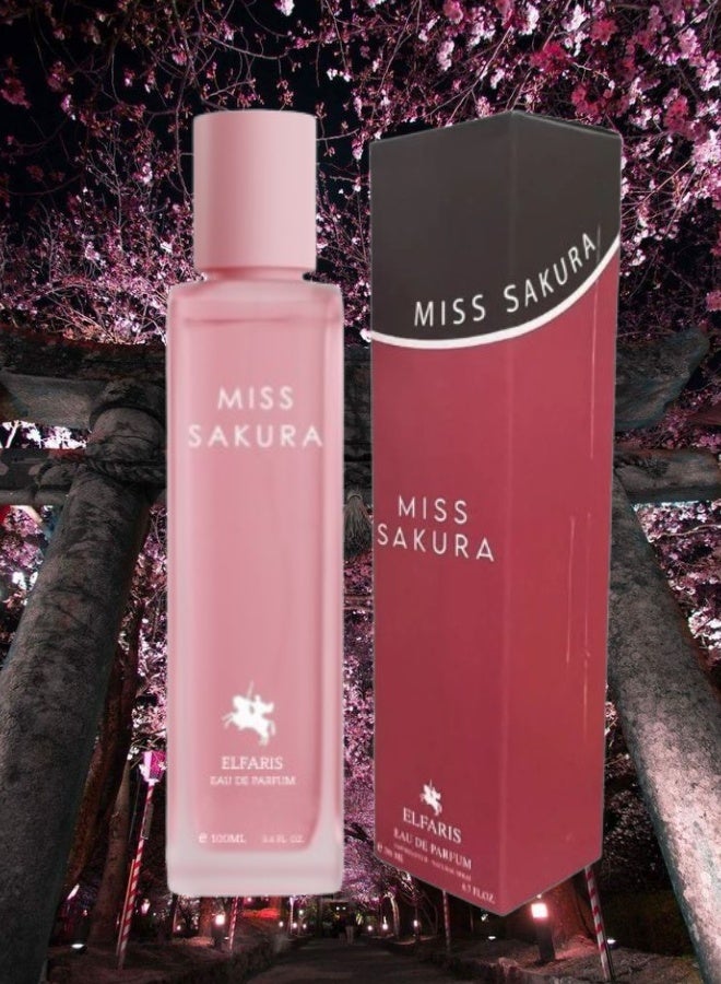 ELFARIS 12 Pieces Miss Sakura Perfume 100ML - Image 2