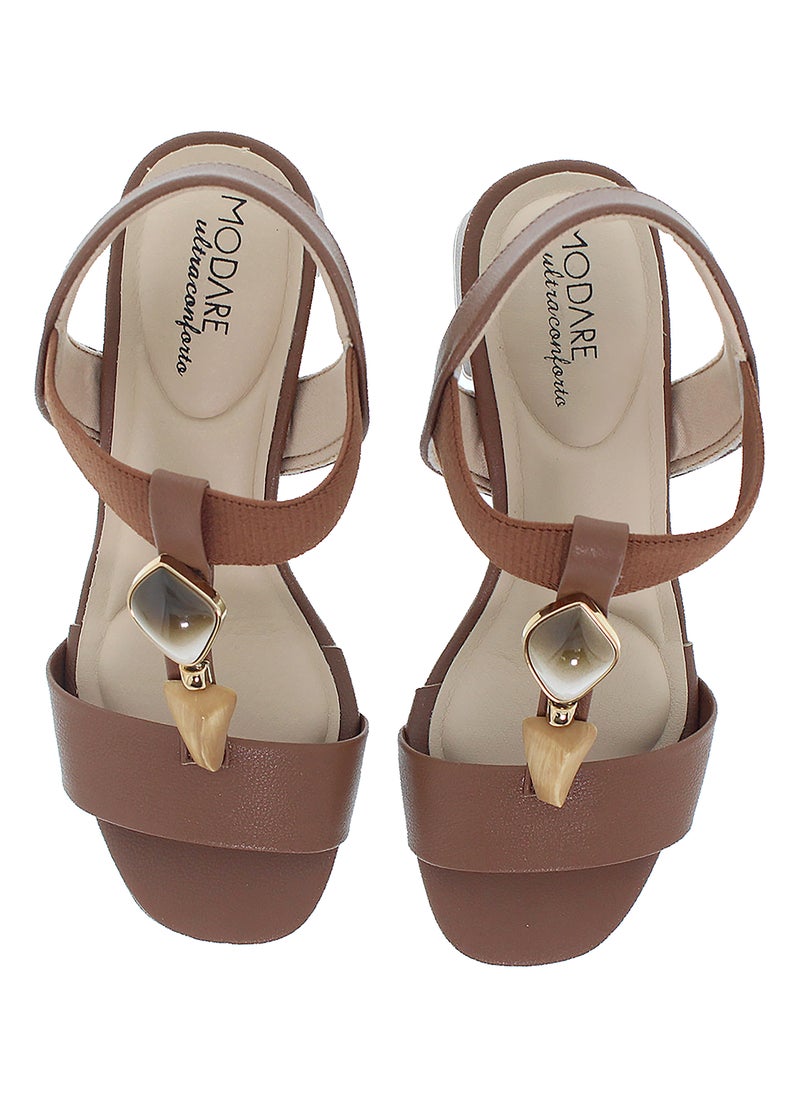 مودار صنادل موداري النسائية المسطحة مع حزام ظهر – مقاس آمن وملابس يومية خفيفة الوزن - Image 5