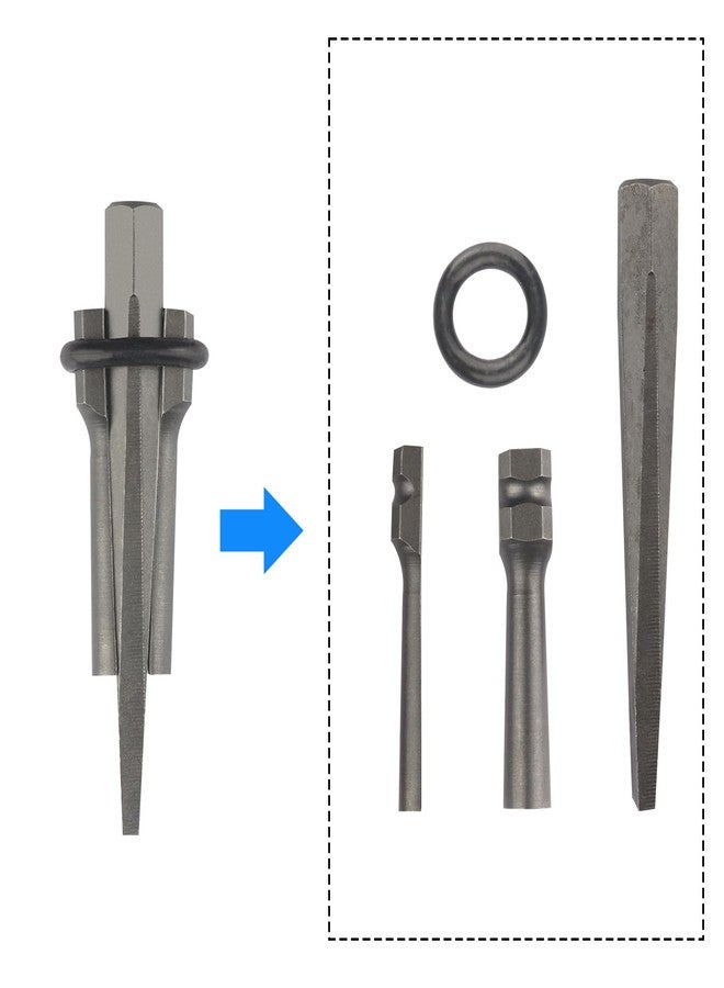 GENHAKON 15 Packs 5/8 inch Stone Splitter, Wedge and Feather Shims, Concrete Rock Stone Splitter Hand Tools, . - Image 5