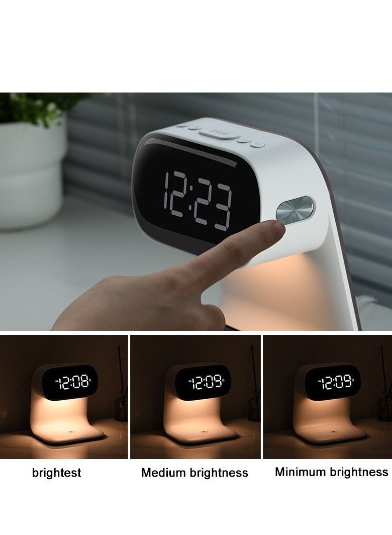 3-in-1 Wireless Charging Bedside Lamp - 15W Fast Charger, Digital Clock & Touch Control | Slim Cordless Design for iPhone Samsung - Image 4