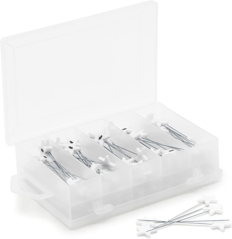 Dritz 3019 Flat Head Numbered and Directional Pins (115-Count) , White - Image 2