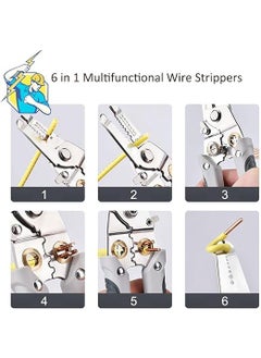 Aspeona Aspeona 1Piece Multifunctional Wire Stripper Special Stainless Steel Pointed Nose Cable Cutter For Electrical Pliers Fiber Branching Cutting And Pressing Multifunction Wire Plier Tool  - Image 5