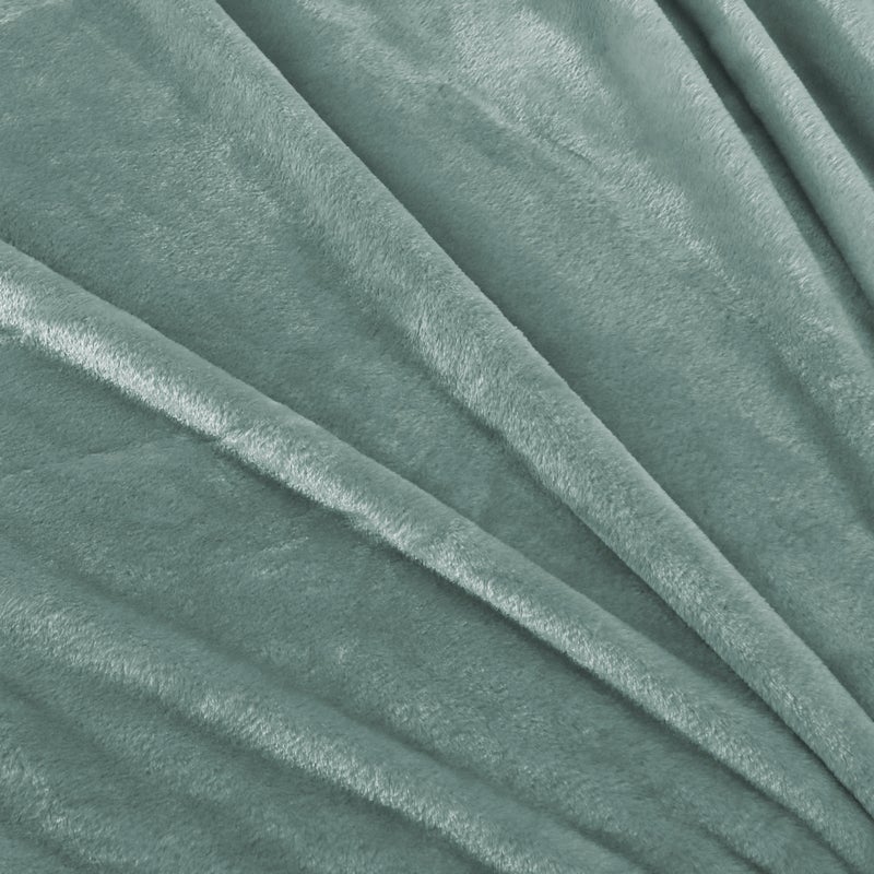MORANO Viva Soft Throw Blanket | Single Size 150x220 cm | Lightweight 250 gsm | Color - Fresh Mint Green | Ideal for Beds, Sofa or Travel - Image 2